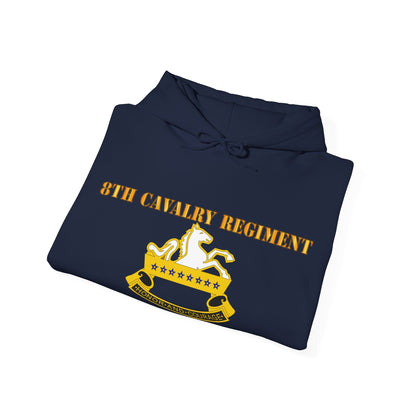 Unisex Heavy Blend™ Hooded Sweatshirt - Army - 8th Cavalry Regiment