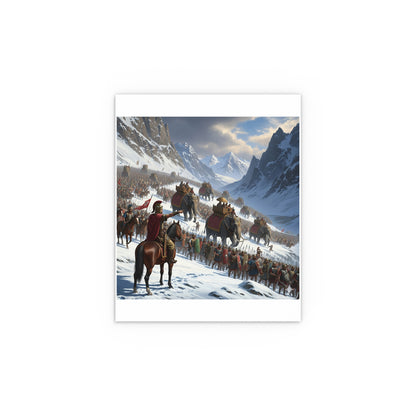 Indoor and Outdoor Silk Posters - Hannibal Crossing the Alps to Atttack Rome