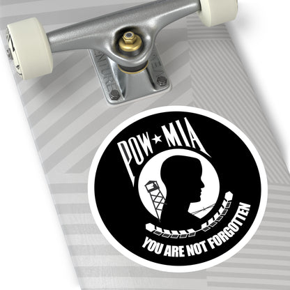 Round Stickers, Indoor\Outdoor POW/MIA Stickers - You Are Not Forgotten!