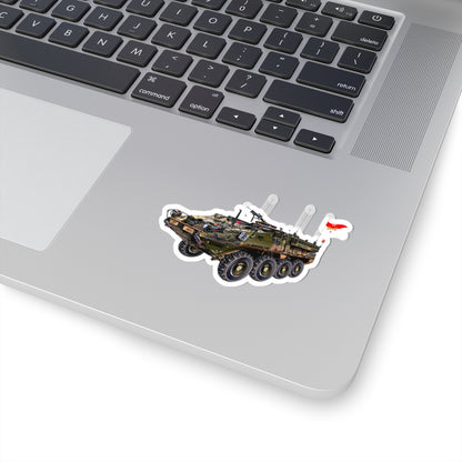 Kiss-Cut Stickers - Army - 3rd Squadron, 17th Cavalry Regiment Stryker Vehicle wo Txt