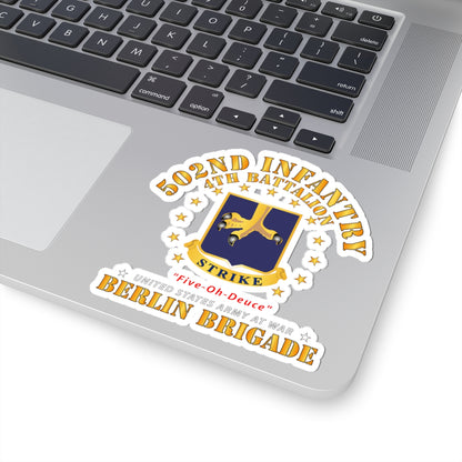 Kiss-Cut Stickers - Army - 4th Battalion 502nd Infantry - Berlin Brigade X 300
