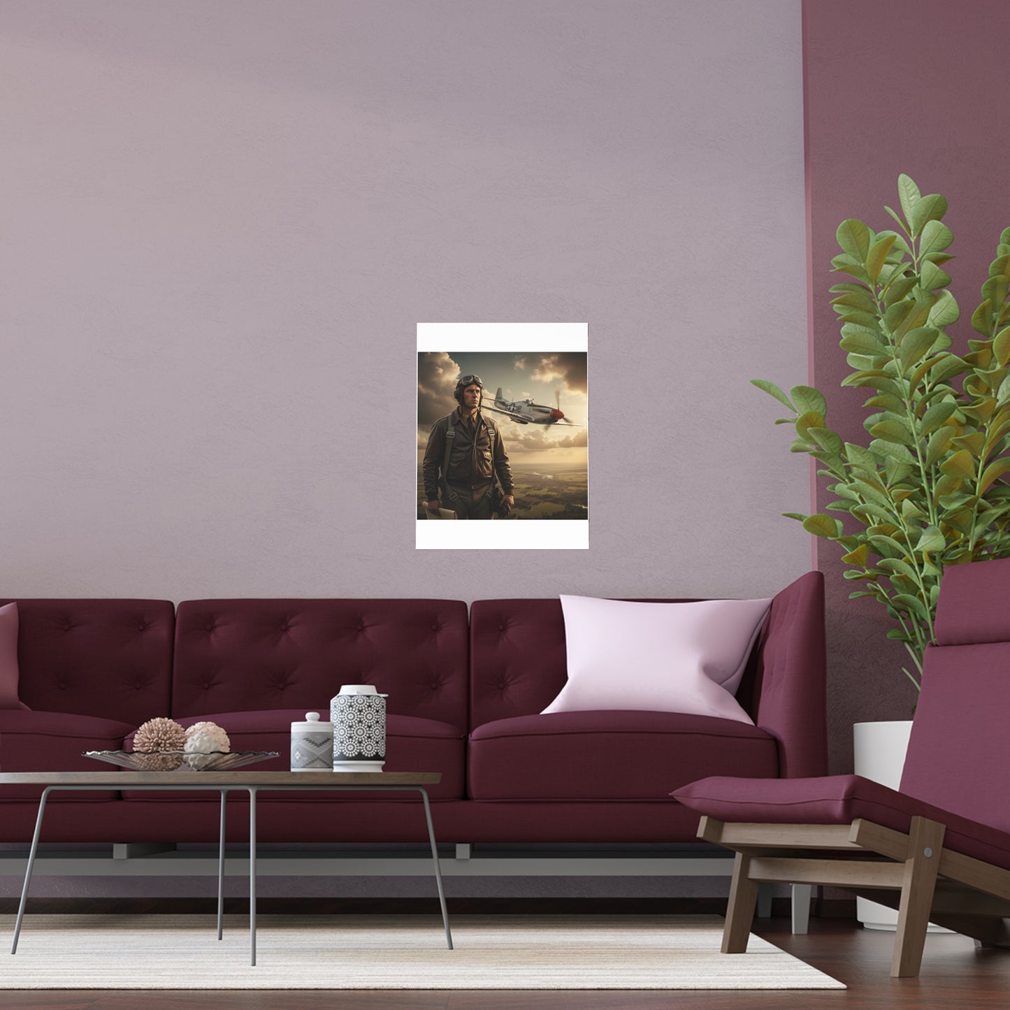 Indoor and Outdoor Silk Posters - Army Air Corps Pilot
