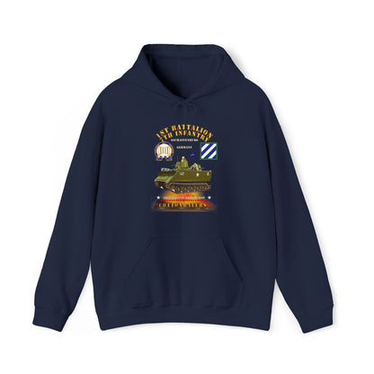 Unisex Heavy Blend™ Hooded Sweatshirt - Army - 1st Bn 7th Infantry - Aschaffenburg FRG - M113 APC  - CottonBalers X 300