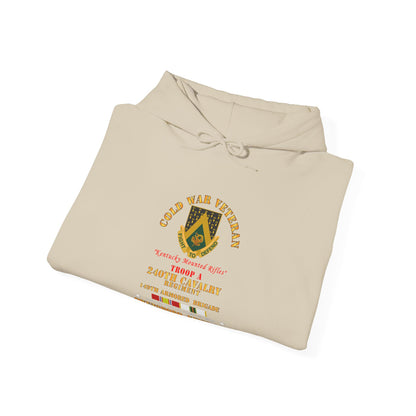 Unisex Heavy Blend™ Hooded Sweatshirt - Army - Cold War Vet -  Troop A, 240th Cavalry Regiment - Owensboro, Kentucky w COLD SVC