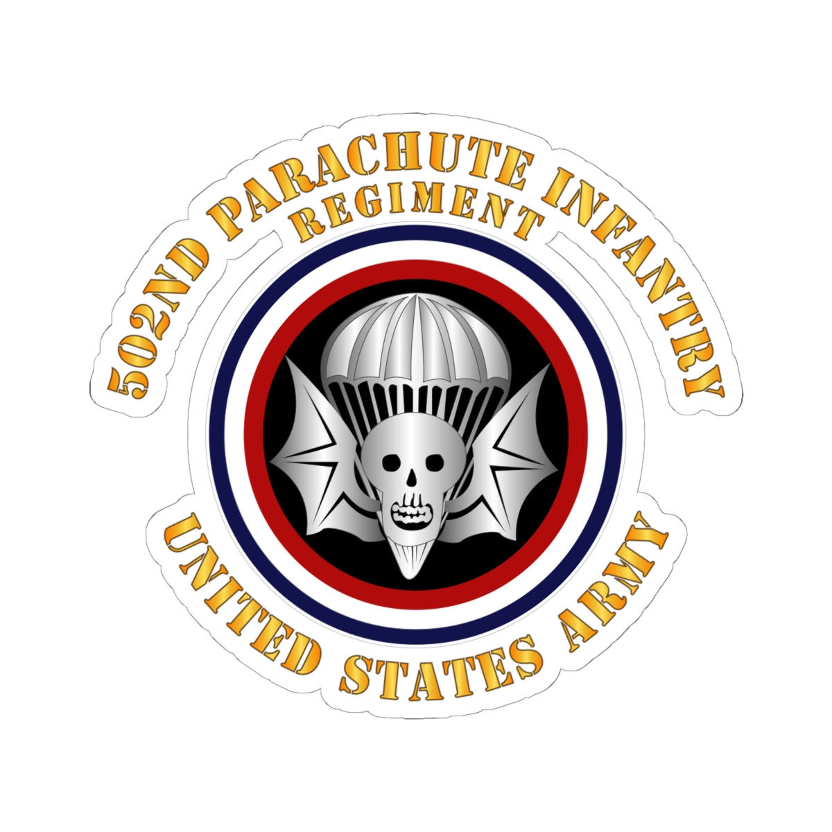 Kiss-Cut Stickers - Army - 502nd PIR - US Army