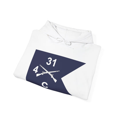 Unisex Heavy Blend™ Hooded Sweatshirt - Army - Charlie Company, 4th Battalion, 31st Infantry Regiment - Guidon X 300