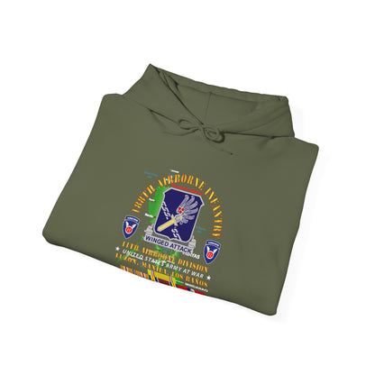 Unisex Heavy Blend™ Hooded Sweatshirt - Army - 188th Airborne Infantry - The Philippines - WWII w PAC SVC X 300