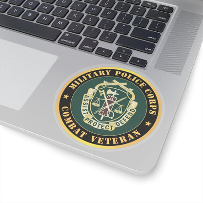 Kiss-Cut Stickers - Army - Military Police Corps Regimental Crest - Combat Veteran