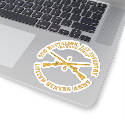 Kiss-Cut Stickers - Army - 6th Battalion, 1st Infantry Regiment Branch - Always First - US Army X 300