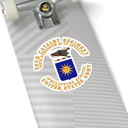 Kiss-Cut Stickers - Army - COA - 26th Cavalry Regiment (Philippine Scouts)  - Our Strength