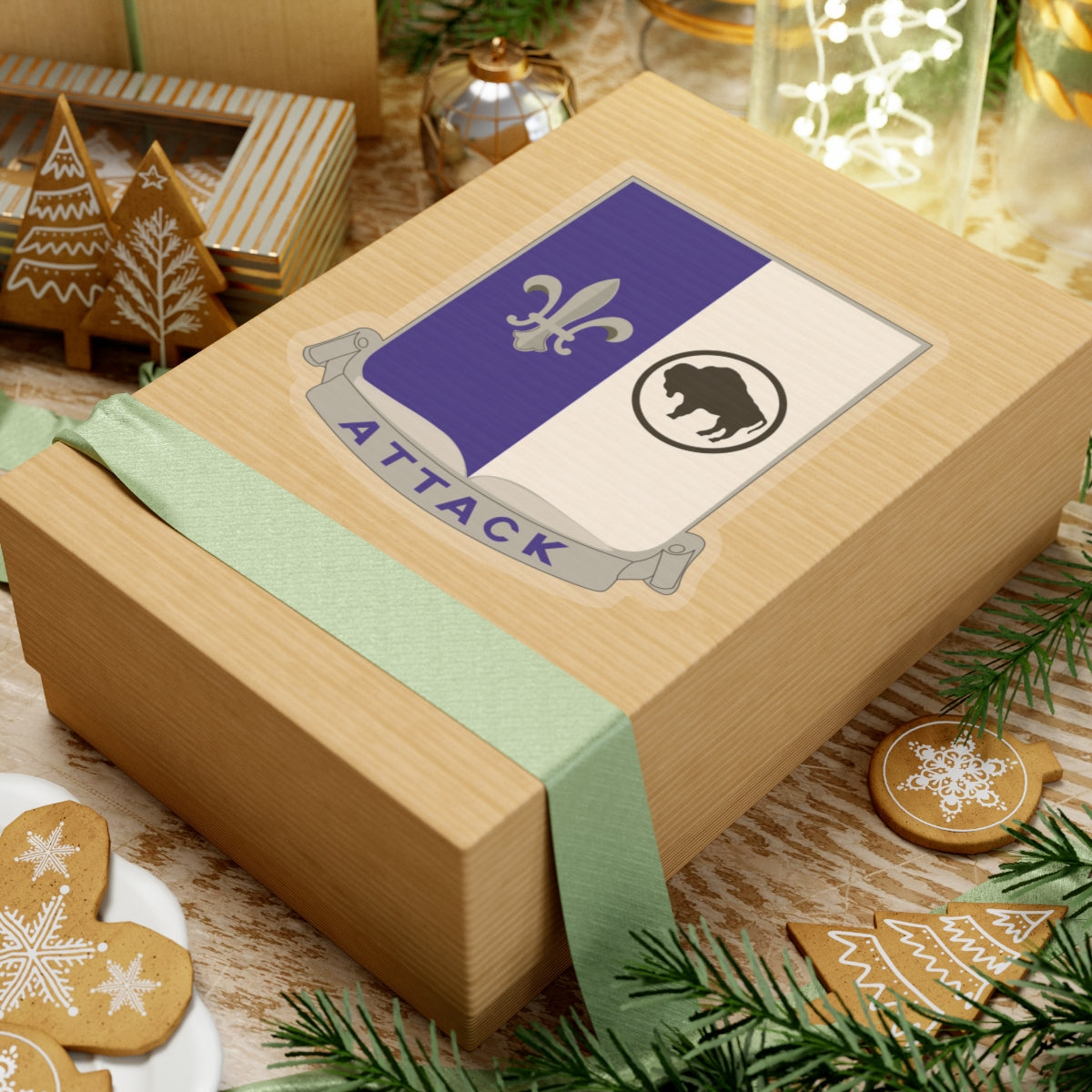 Kiss-Cut Stickers - Army - 371st Infantry Regiment - DUI (V0) wo Txt