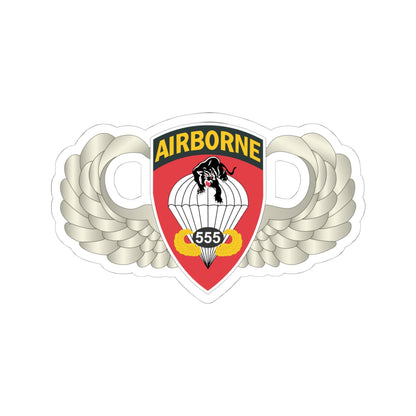  Airborne badge with wings on a white background