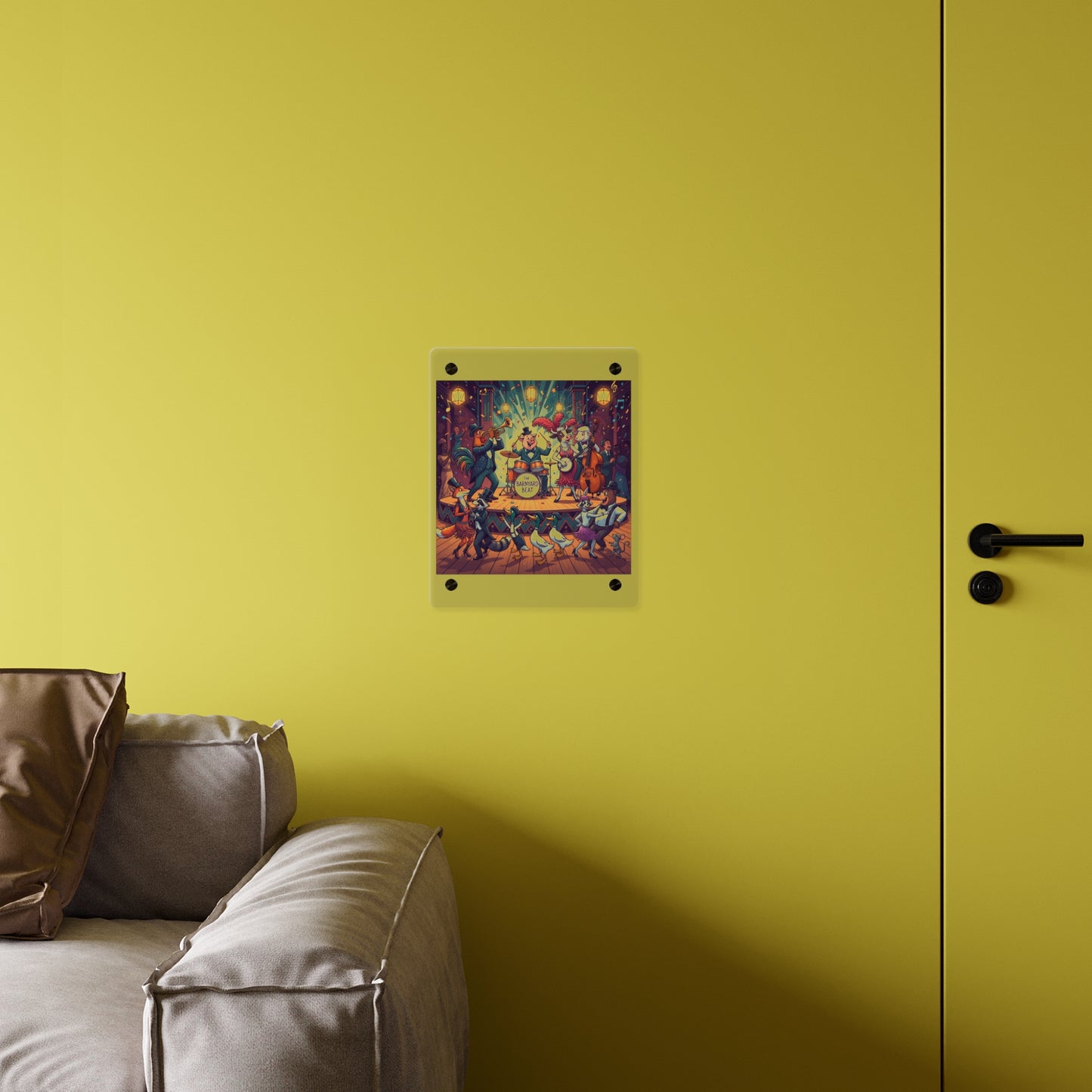 Acrylic Wall Art Panel - Farm Band Dance