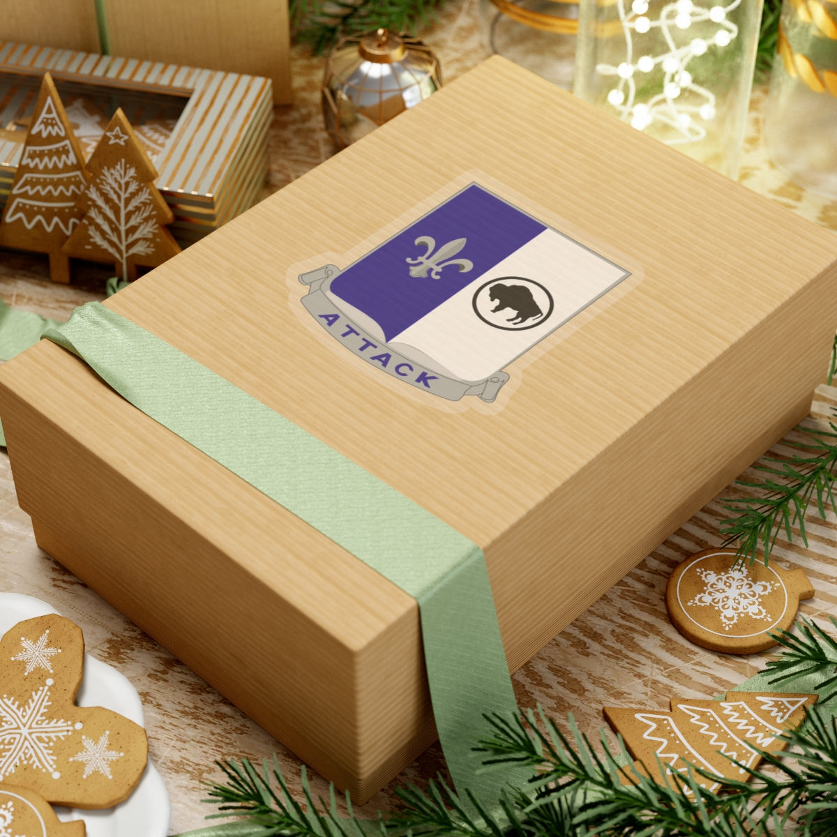 Kiss-Cut Stickers - Army - 371st Infantry Regiment - DUI (V0) wo Txt