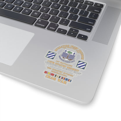 Kiss-Cut Stickers -  Army -  Operation Iraqi Freedom, 1st Bn, 118th  Infantry Regiment - 3rd Inf Division w IRAQ SVC