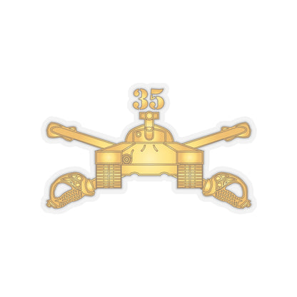 Kiss-Cut Stickers - Army -  35th Armor - Armor Branch wo Txt X 300