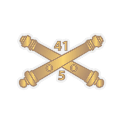 Kiss-Cut Stickers - Army - 5th Bn 41st Artillery  w Branch X 300