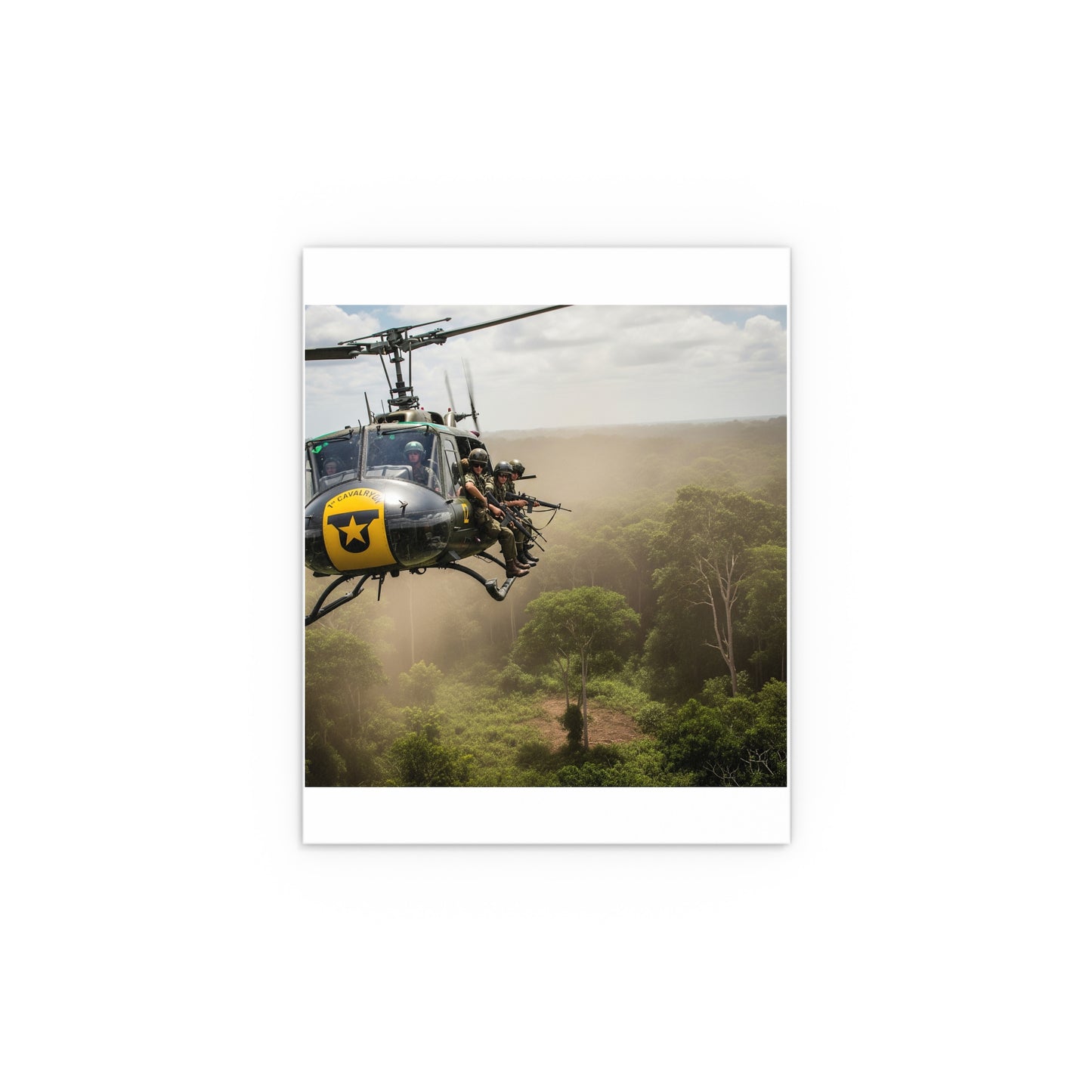 Indoor and Outdoor Silk Posters - 1st Cavalry Division - Air Assault - Vietnam