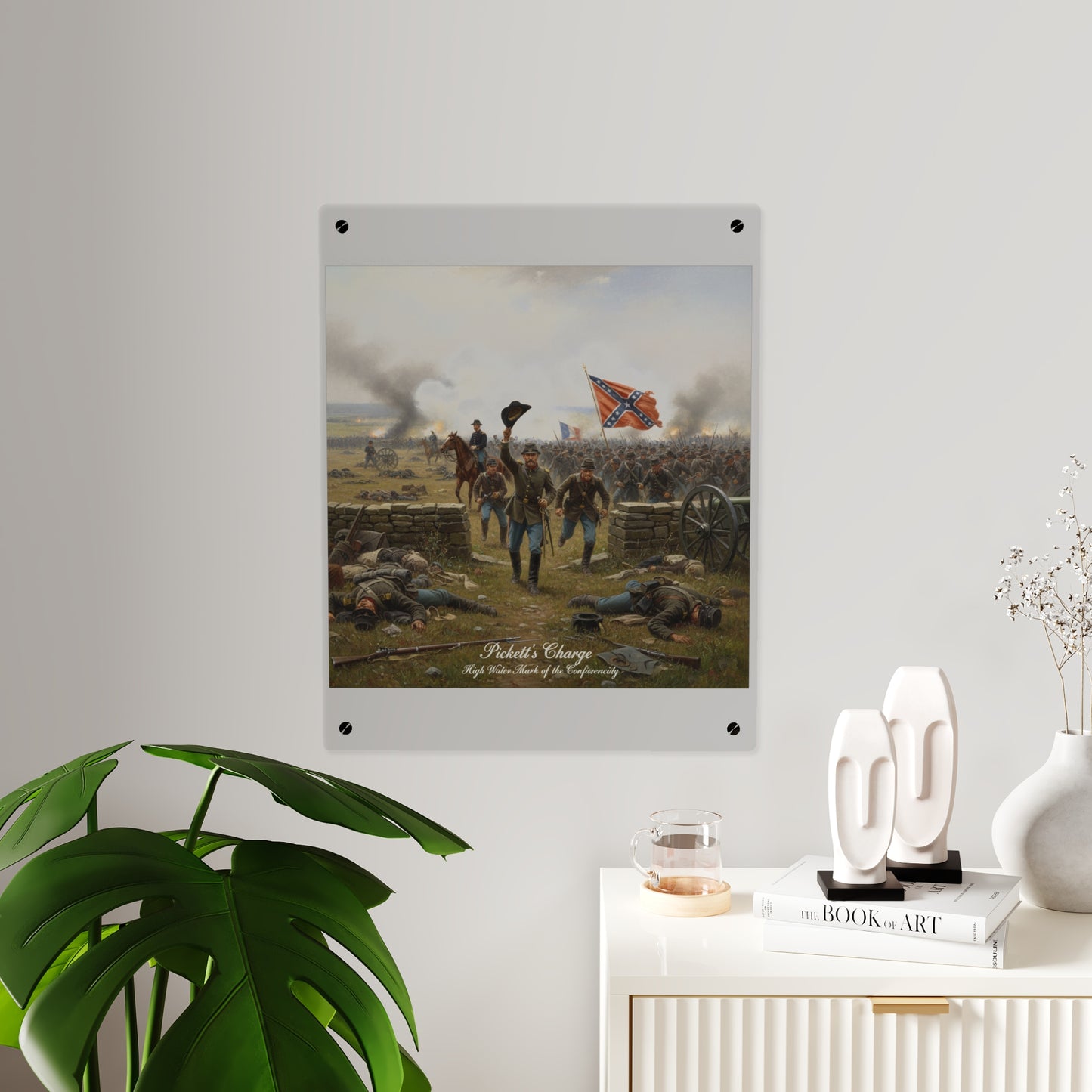 Acrylic Wall Art Panel - Picketts Charge with Hat