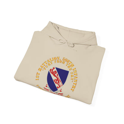 Unisex Heavy Blend™ Hooded Sweatshirt - Army -  1st Bn, 508th Infantry Regiment - Fury From the Sky - DUI X 300