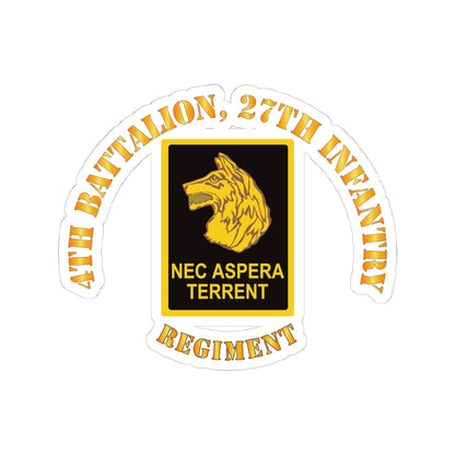 Kiss-Cut Stickers - Army - 4th Battalion 27th Infantry w DUI