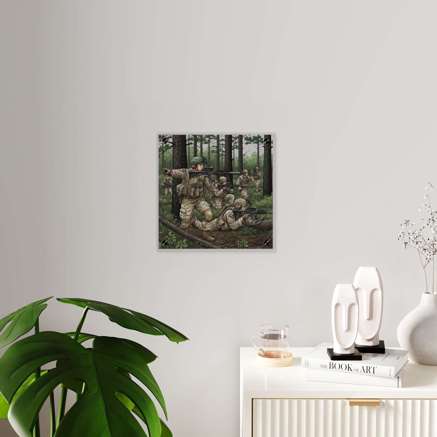 Acrylic Wall Art Panel - Special Forces training at McKall