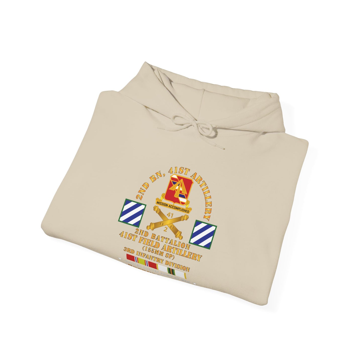 Unisex Heavy Blend™ Hooded Sweatshirt - Army - 2nd Bn 41st Artillery - 3rd Inf Div - W걊zburg Germany  w COLD SVC