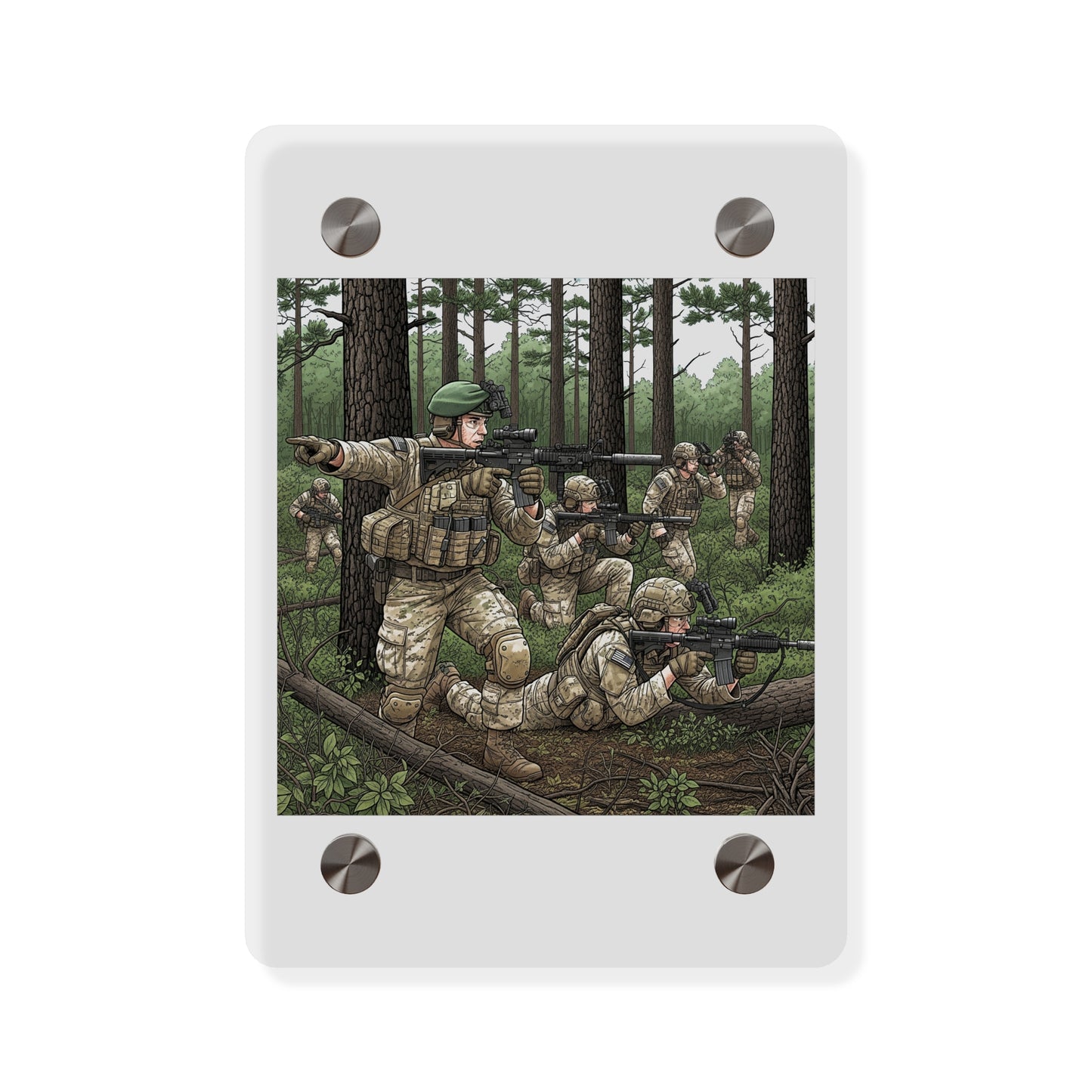 Acrylic Wall Art Panel - Special Forces training at McKall