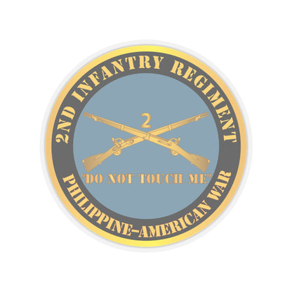 Kiss-Cut Stickers - Army - 2nd  Infantry Regiment Branch - Do Not Touch Me -  Philippine-American War