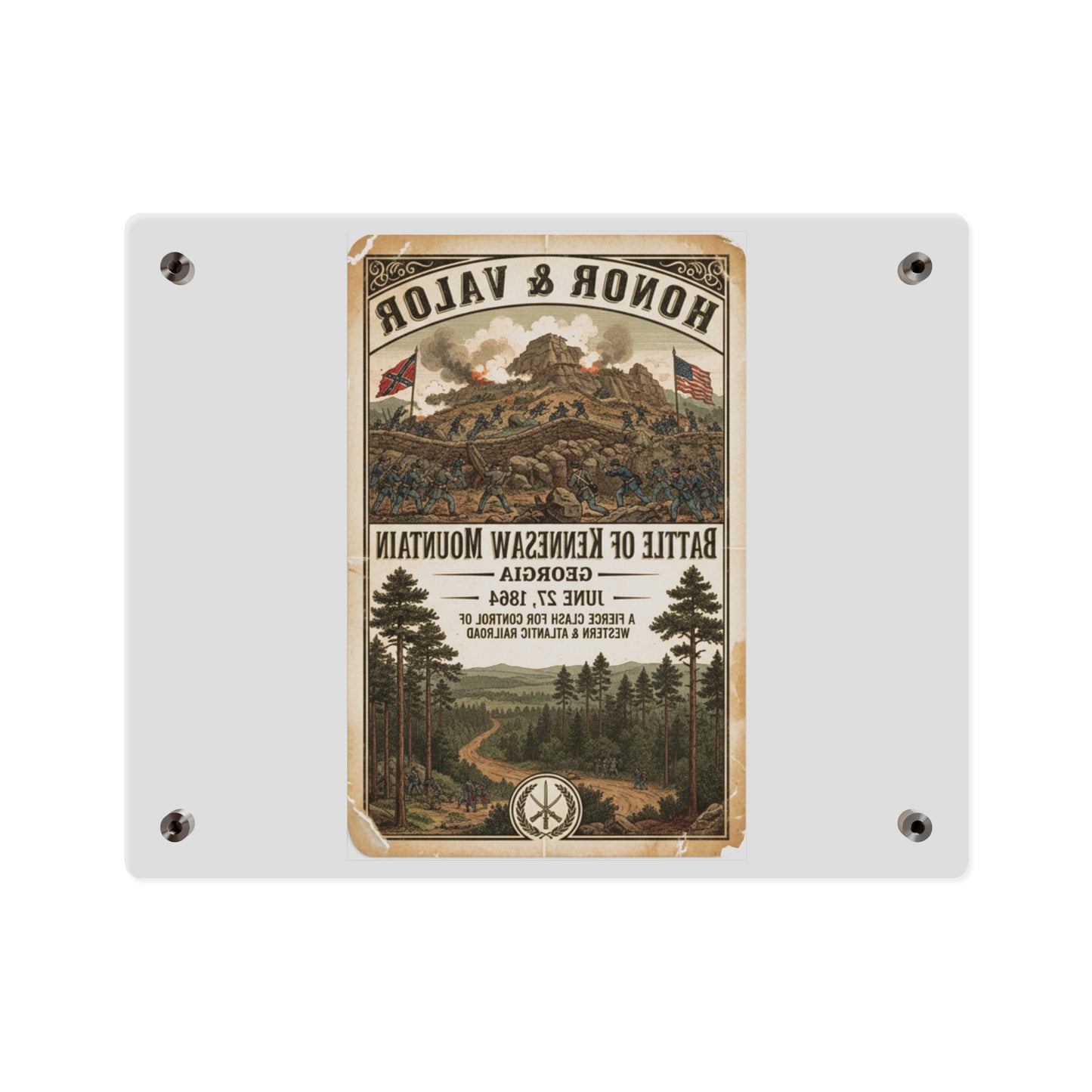 Acrylic Wall Art Panel - Battle of Kennesaw Mountain