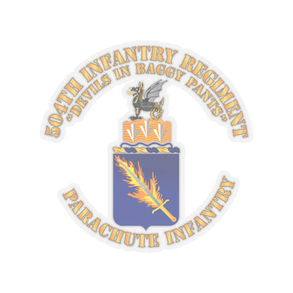 Kiss-Cut Stickers - Army - COA - 504th Infantry Regiment