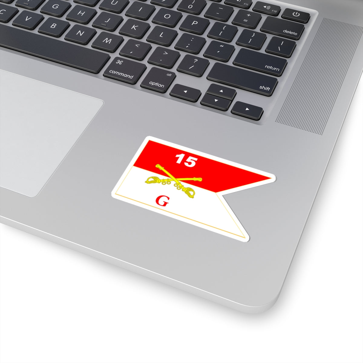 Kiss-Cut Stickers - Army - G Troop Guidon - 15th Cavalry Regiment