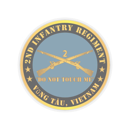 Kiss-Cut Stickers - Army - 2nd  Infantry Regiment Branch - Do Not Touch Me -  Vung Tau, Vietnam