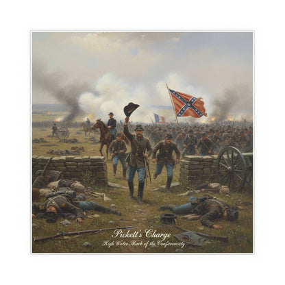 Indoor and Outdoor Silk Posters - Picketts Charge with Hat