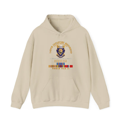Unisex Heavy Blend™ Hooded Sweatshirt - Army -  149th Infantry Regiment - Battle of Leyet-Luzon - COA - WWII PAC SVC X 300