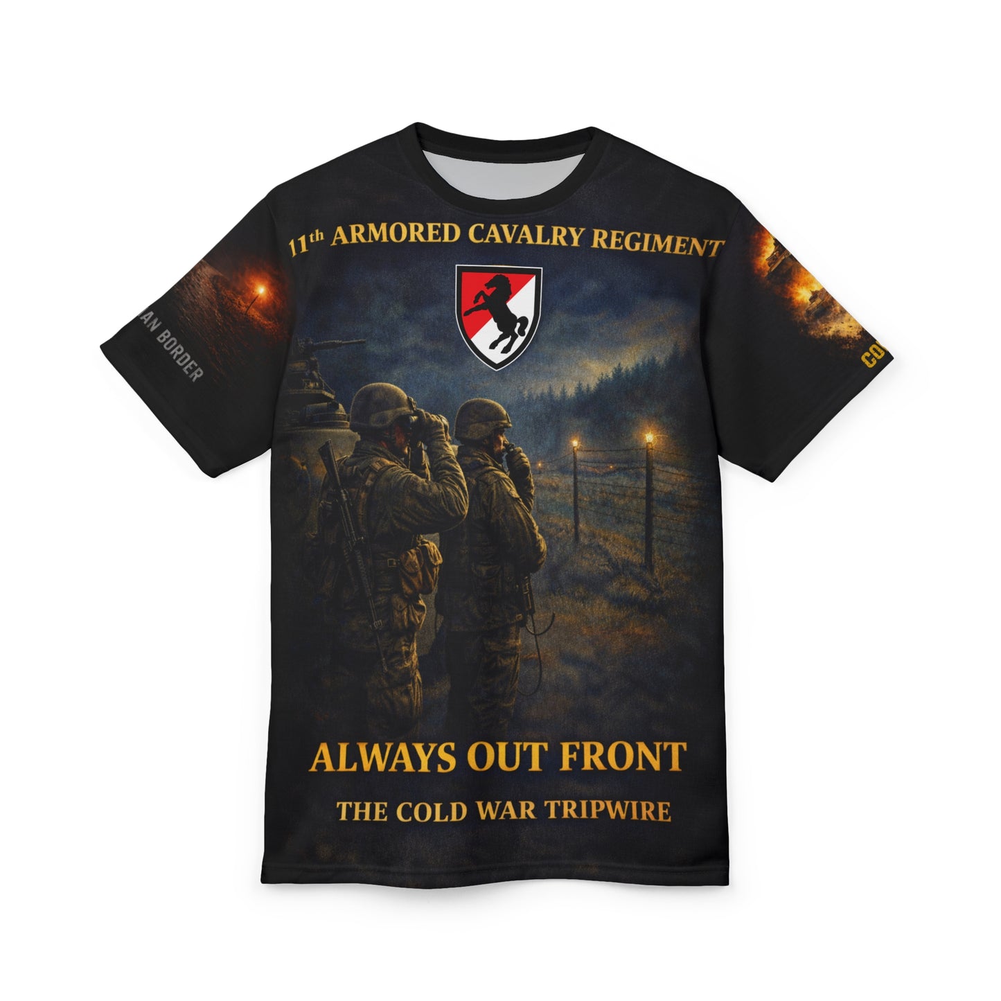 11th Armored Cavalry - Germany Tripwire for the Cold War - All‑Over Print Tee