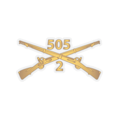 Kiss-Cut Stickers - Army -  2nd Bn, 505th Infantry Regiment Branch wo Txt