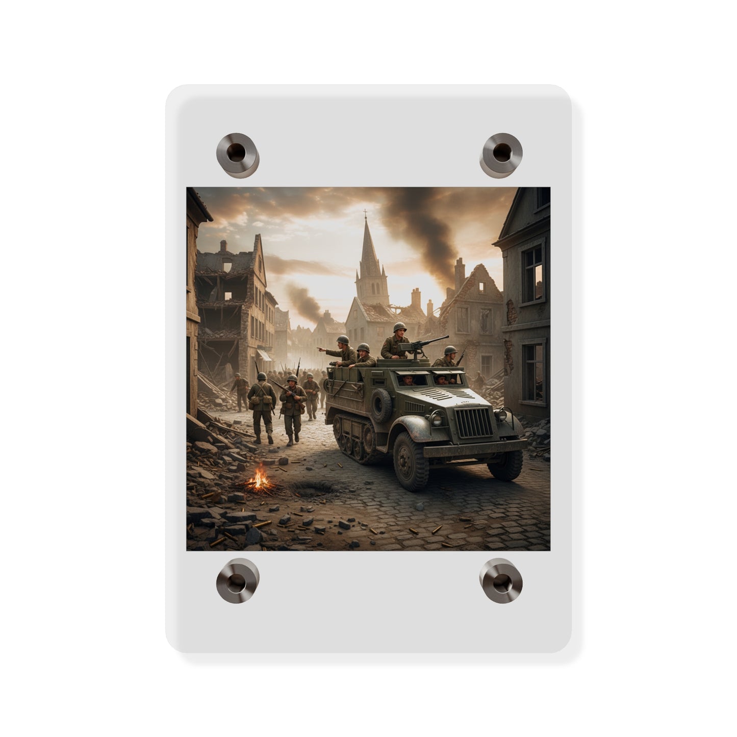 Acrylic Wall Art Panel - M3A1 Half-track