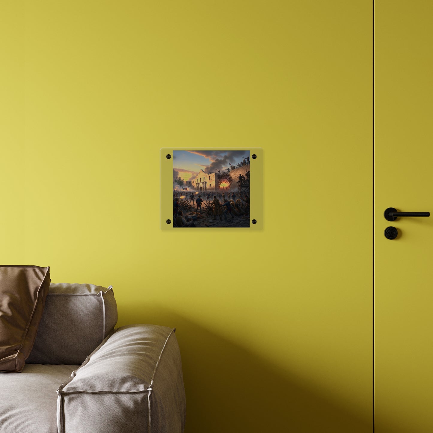 Acrylic Wall Art Panel - Battle of the Alamo