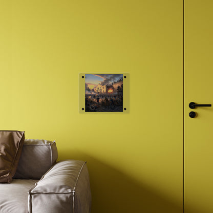 Acrylic Wall Art Panel - Battle of the Alamo