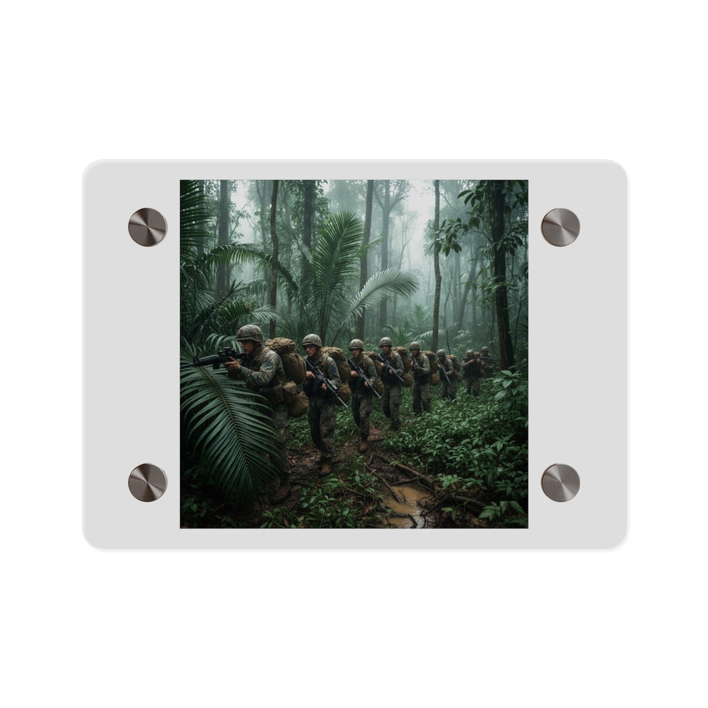 Acrylic Wall Art Panel - Jungle Patrol - Vietnam