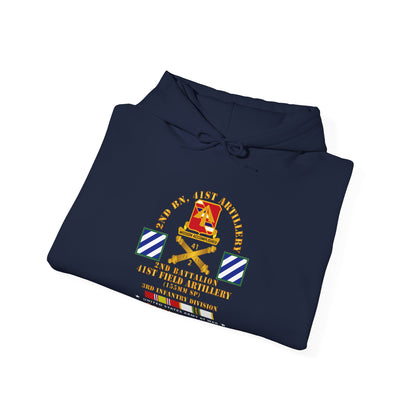 Unisex Heavy Blend™ Hooded Sweatshirt - Army - 2nd Bn 41st Artillery - 3rd Inf Div - W걊zburg Germany  w COLD SVC