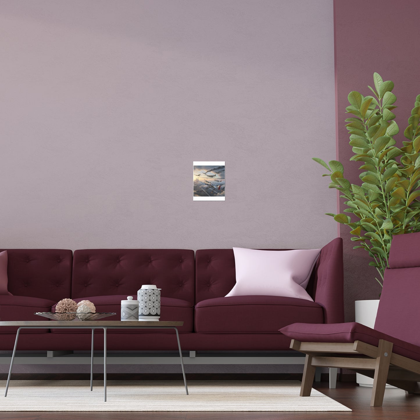 Indoor and Outdoor Silk Posters - Red Tails in Action