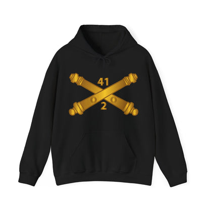 Unisex Heavy Blend™ Hooded Sweatshirt - Army - 2nd Bn 41st Artillery  w Branch X 300