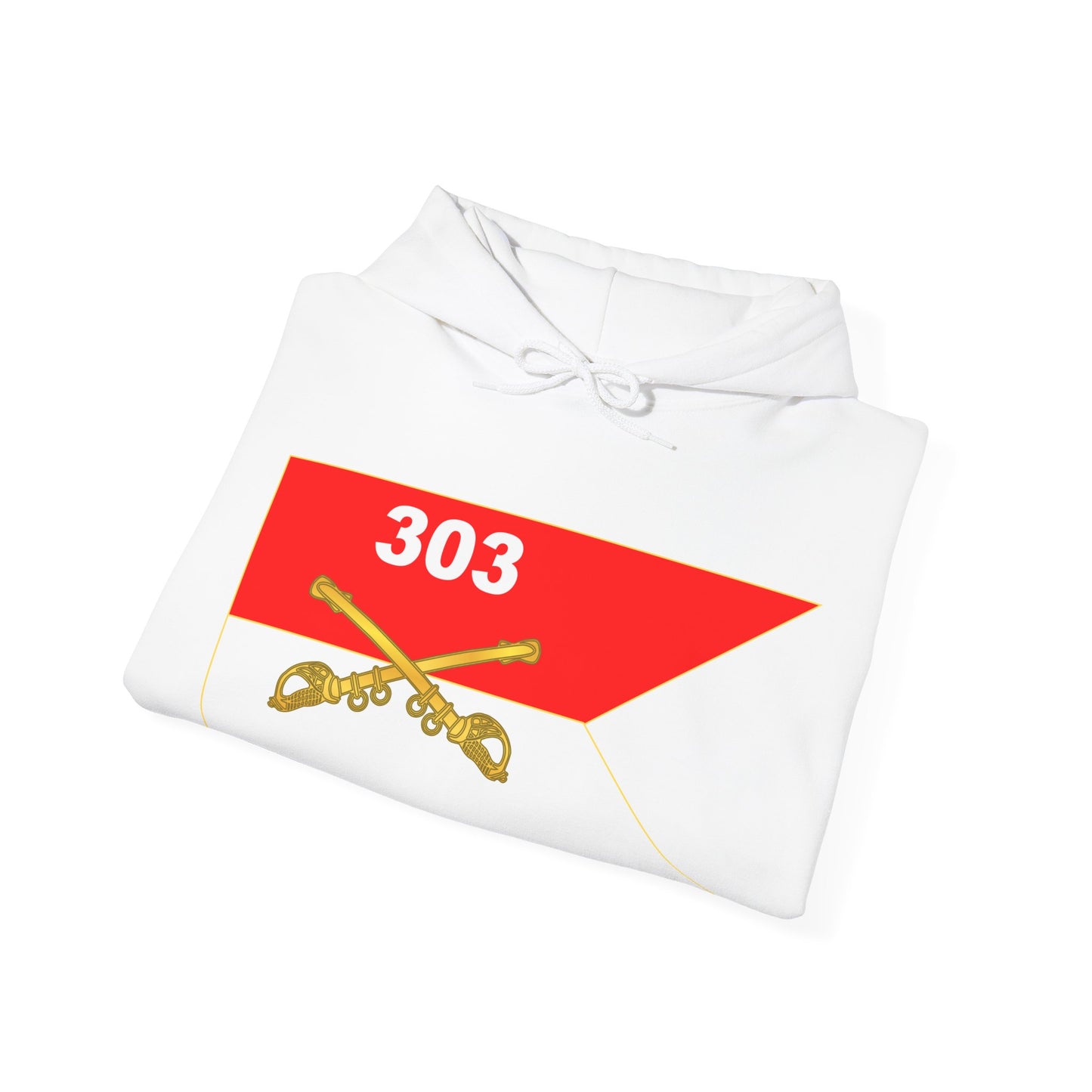 Unisex Heavy Blend™ Hooded Sweatshirt - Army - 303rd Armored Cavalry Regiment - Guidon