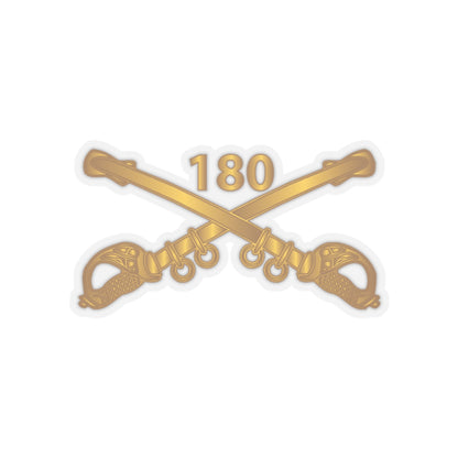 Kiss-Cut Stickers - Army - 180th Cavalry Regiment Branch wo Txt X 300
