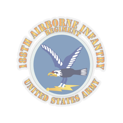 Kiss-Cut Stickers - Army  - 188th Airborne Infantry Regiment - SSI X 300