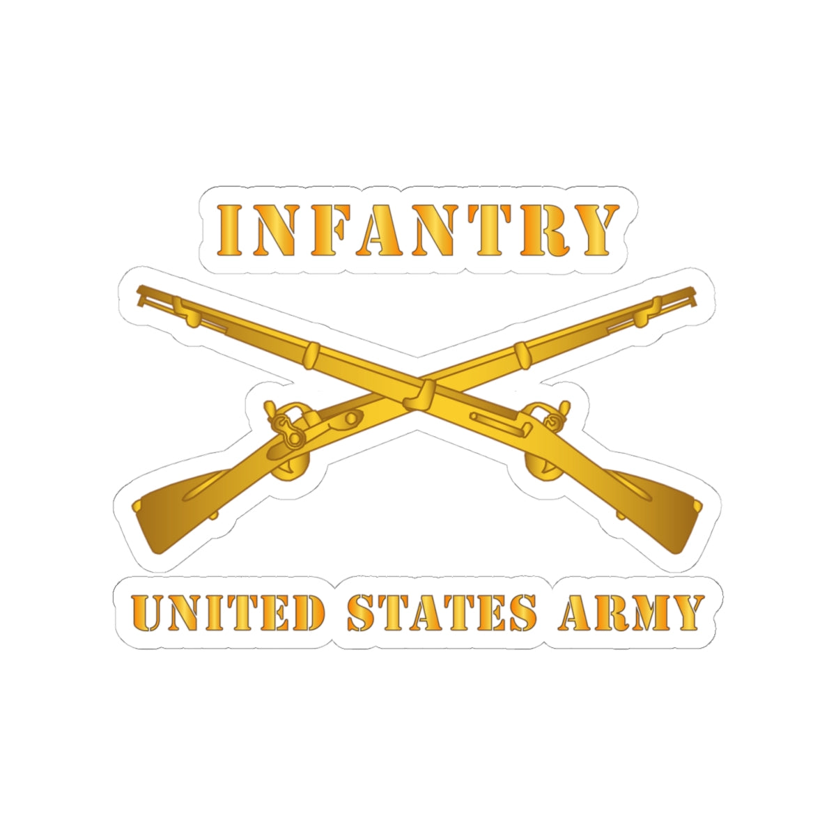 Kiss-Cut Stickers - Army - Infantry - Branch - US Army