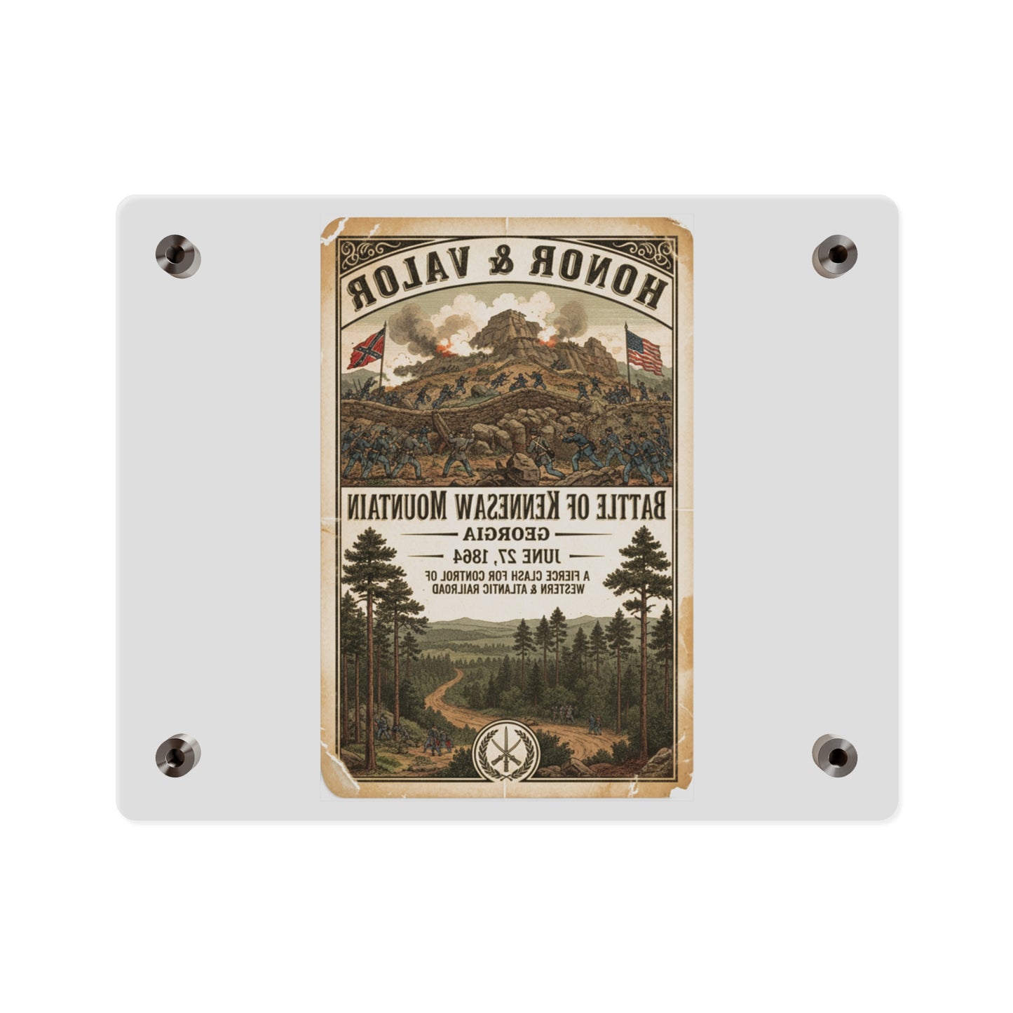 Acrylic Wall Art Panel - Battle of Kennesaw Mountain