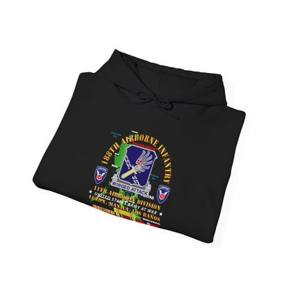 Unisex Heavy Blend™ Hooded Sweatshirt - Army - 188th Airborne Infantry - The Philippines - WWII w PAC SVC X 300